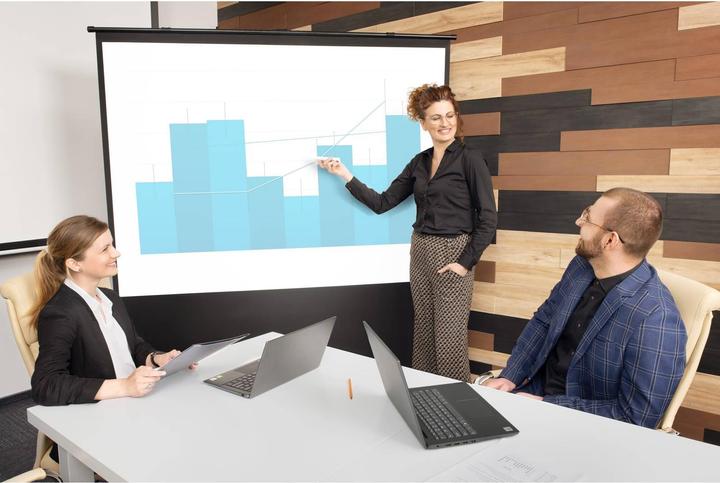 Produktbild Fromm & Starck Rolloleinwand Projektionsleinwand Stativleinwand Kofferleinwand 188,5 x 203 cm (80", 16:9)