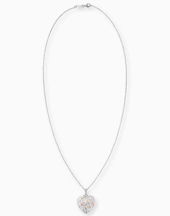 Produktbild Engelsrufer Lebensbaum Herz Halskette (925er Silber platiniert, 50 cm)
