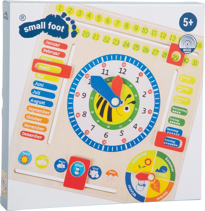Image du produit small foot Tableau d'apprentissage Date, heures et saisons (Allemand)