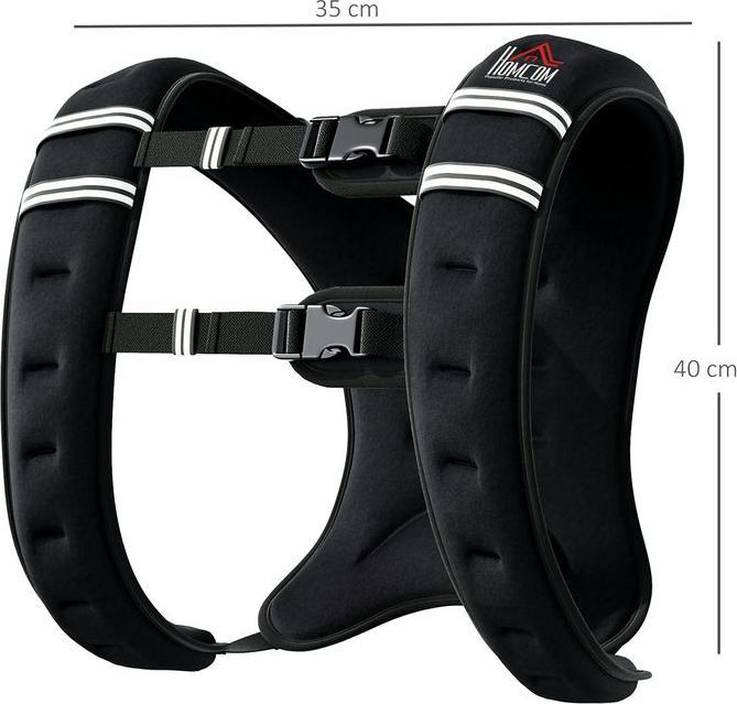Produktbild Swisshandel24 Krafttrainning Gewichtsweste Weight Vest 10 kg verstellbar Oxford-Gewebe Metallsand Schwarz 40 x 35 (1 x 10 kg)