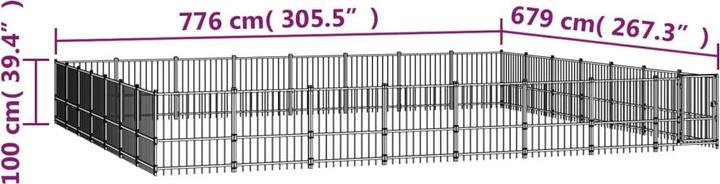 Actual product image VidaXL Shaine (Dog kennel)