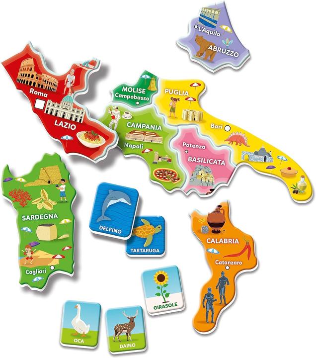 Actual product image Clementoni Magnetic Geo Puzzle Italy