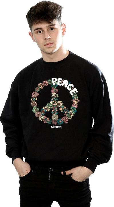 Immagine prodotto Woodstock Floral Peace Felpa Uomo (M)