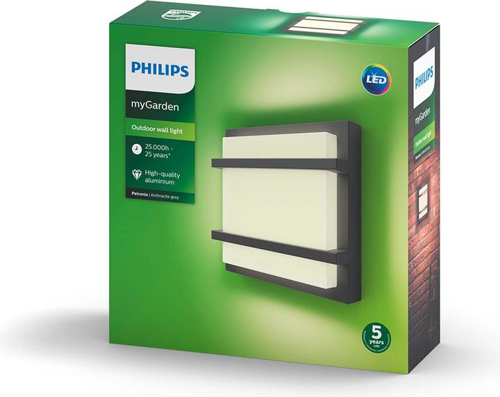 Actual product image Philips Petronia LED wall lamp (1200 lm, IP44)