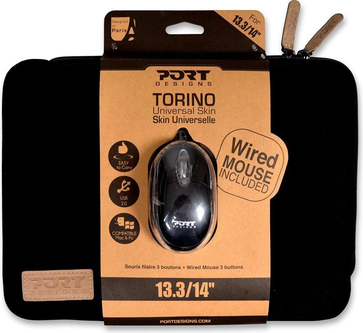Immagine prodotto Port Designs Torino Skin + Maus (13.30", Universale)