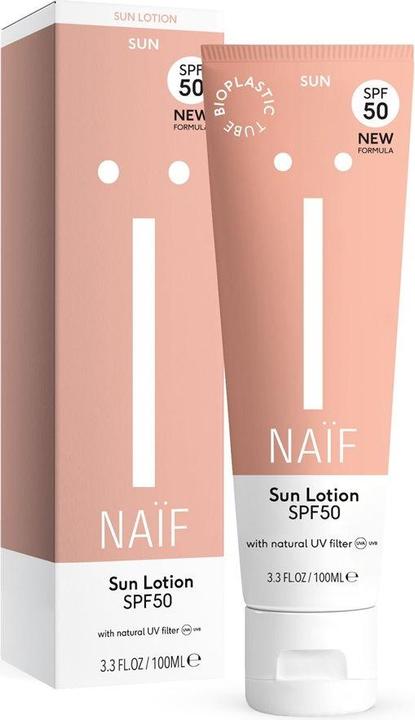 Actual product image Naïf Adult Suncream (Suntan cream, SPF 50, 100 ml, 1 g)