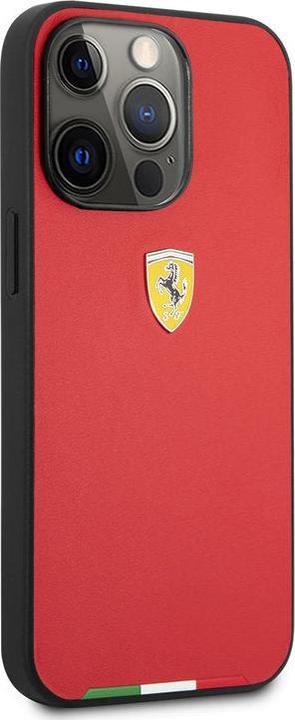 Immagine prodotto Ferrari Custodia iPhone 13 Pro - Cover protettiva rigida Linea Bandiera Italiana rossa No.290 (Apple iPhone 13 Pro)