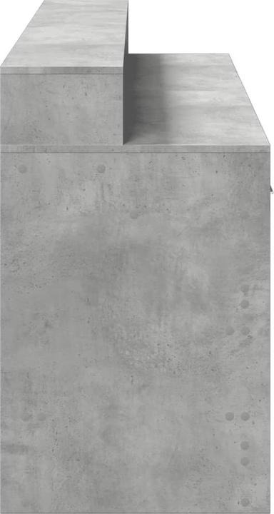 Image du produit VidaXL Bureau à LED Table d'ordinateur Table de travail PC Table de bureau gris béton (160 x 55 x 91 cm)