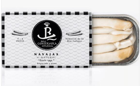 Produktbild Real Conservera Española Natürliche Schwertmuscheln aus Galicien (120 g)