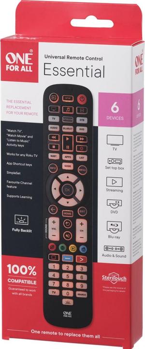 Produktbild One for All URC3661 (Universal Fernbedienung, Infrarot)