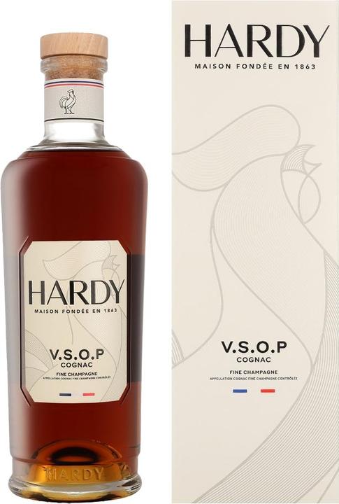 Actual product image Hardy Cognac Hardy V.S.O.P Fine Champagne Cognac 40% Vol. 0,7l in gift box