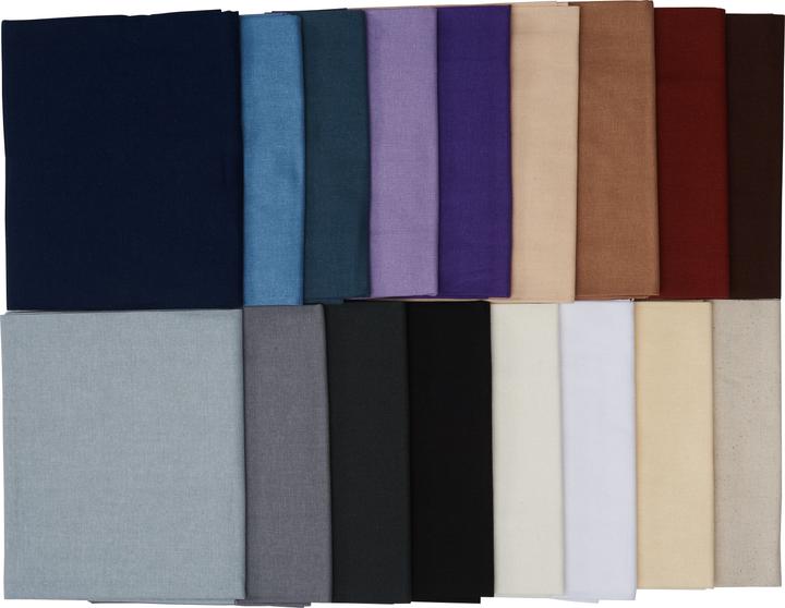 Stafil XXL fabric package Patchy Uni "lavender-brown-natural-white", 17 cuttings à 45 x 55 cm