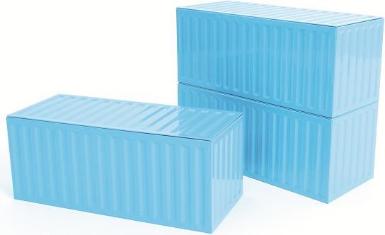 Doiy Container Box, bleu