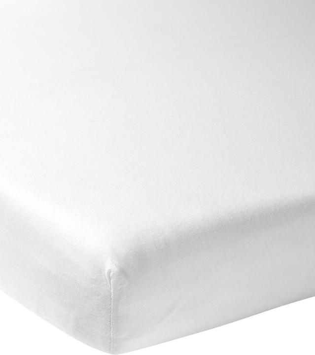 Actual product image Meyco Home jersey fitted sheet 90x200 white (90 x 200 cm)