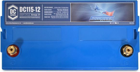 Actual product image Fullriver AGM battery DC115-12 (12 V, 115 Ah)