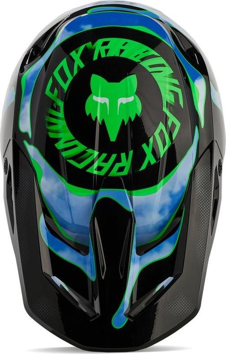 Actual product image Fox VISOR 24 YTH V1 - ATLAS BLK/GRN OS