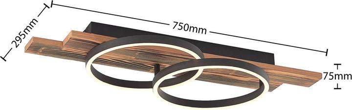 Produktbild Lindby Sentoa LED-Deckenleuchte, zweiflammig (1200 lm)