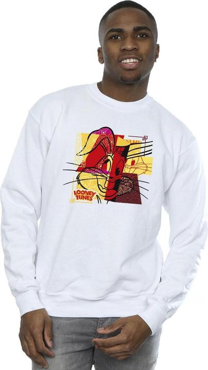 Actual product image Looney Tunes Mens Bugs Bunny Rabbit New Year Sweatshirt (M)