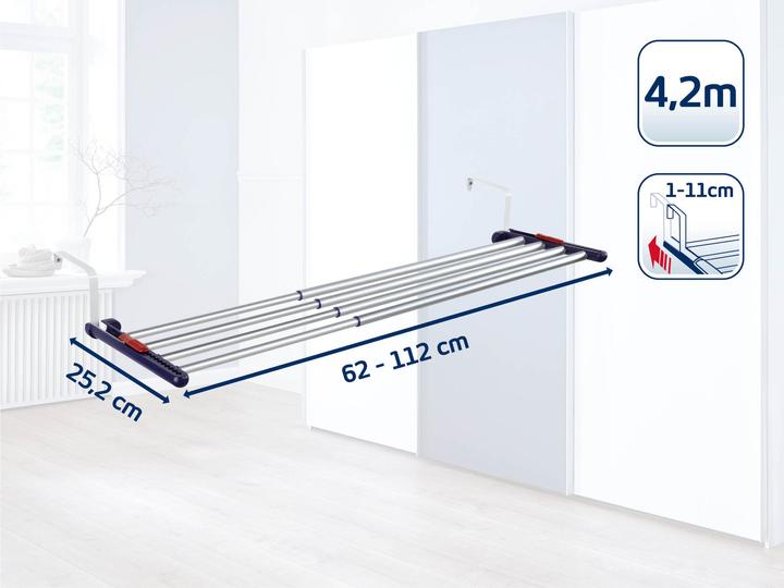 Image du produit Leifheit Séchoir suspendu Quartett 42 Extendable Aluminium (4.20 m)