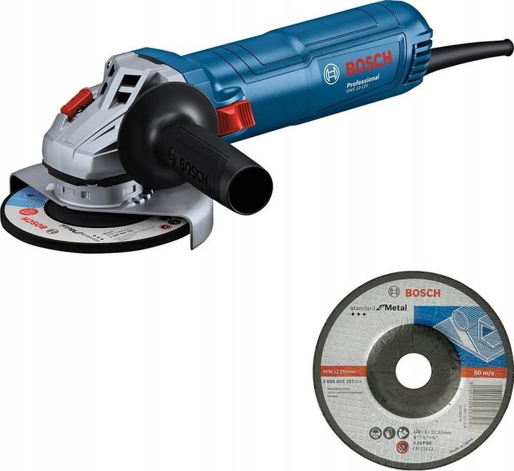 Immagine prodotto Bosch Professional Smerigliatrice angolare GWS 12-125 (C) + disco abrasivo (06013A6100) (125 mm)