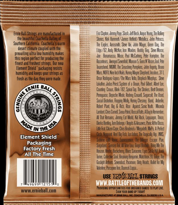 Immagine prodotto Ernie Ball Earthwood Rock and Blues Phosphor Bronze (0,10-0,52) (6 x, Chitarra, 0.05")