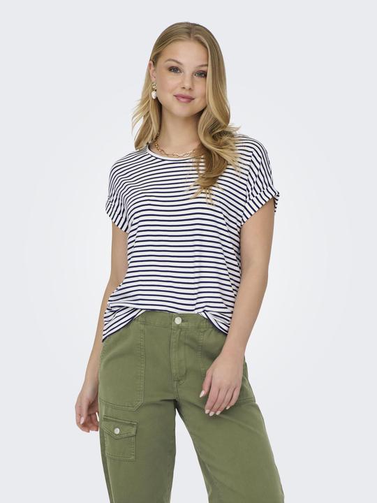 Image du produit Only Onlmoster Stripe S/S O-Neck Top Jrs Noos (L)