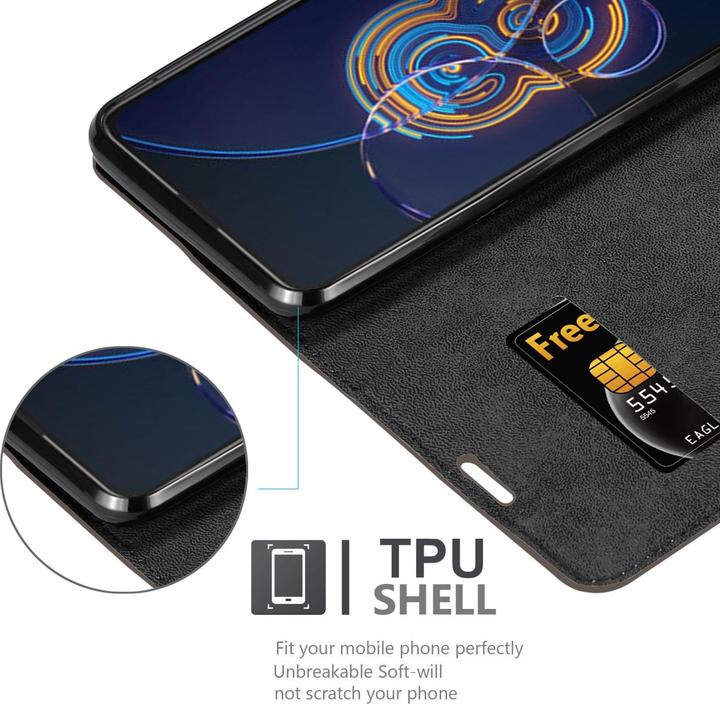 Actual product image Cadorabo Book Invis. Magnet sleeve (Asus Zenfone 8 Flip)