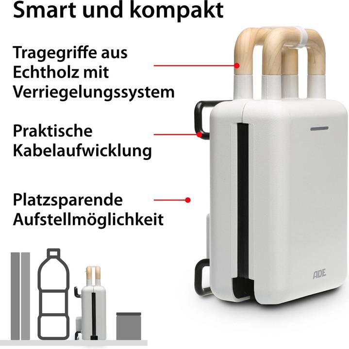 Produktbild ADE Waffeleisen Weiss