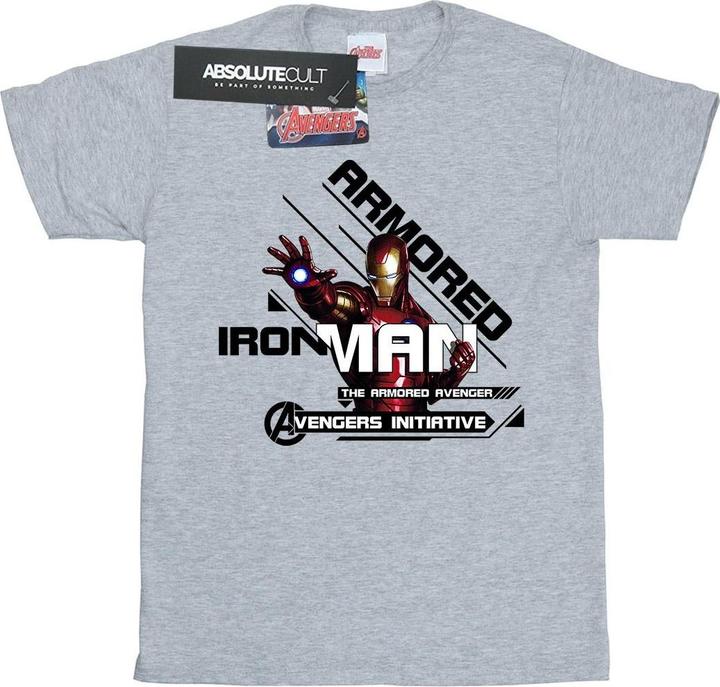Image du produit - T-shirt IRON MAN ARMORED AVENGER - Fille (128)