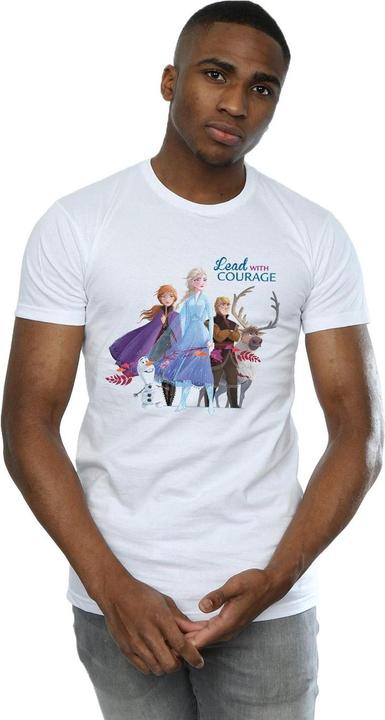 Actual product image Disney Mens Frozen 2 Lead With Courage T-Shirt (XXL)