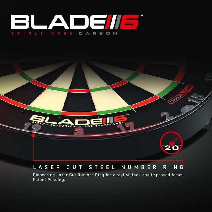 Actual product image Winmau Dartboard Blade 6 Triple Core Carbon