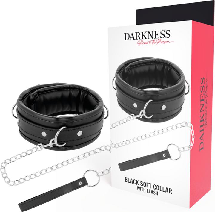 Image du produit Darkness Col Souple Noir Avec Cuir De Leash