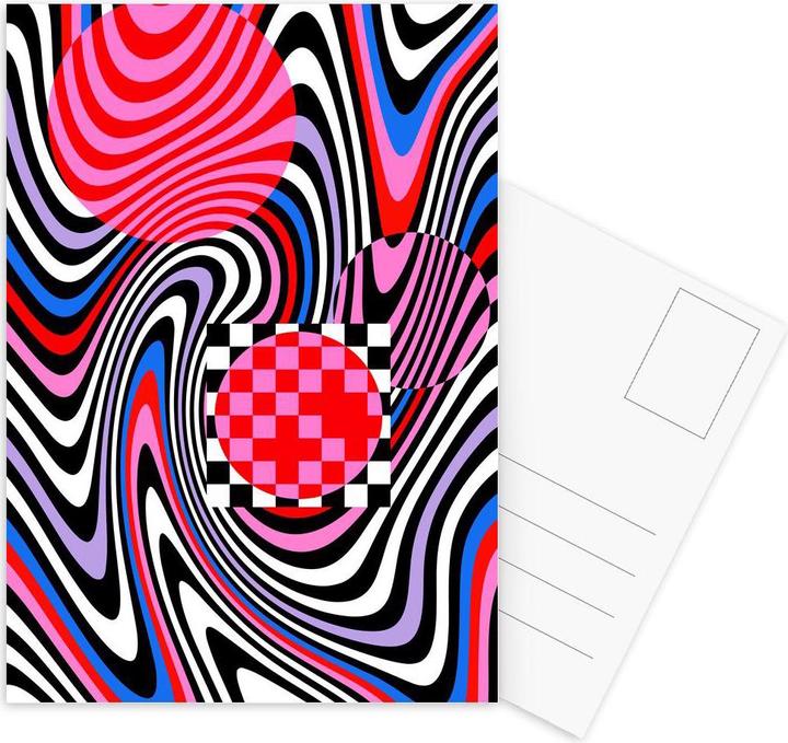 Produktbild Juniqe Optical Waves - Abstrakt & Geometrisch (10 Stk.)