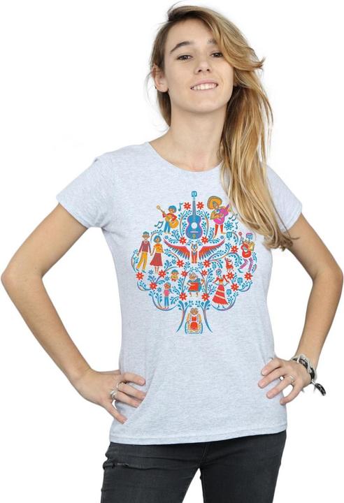 Actual product image Disney Womens/Ladies Coco Tree Pattern Cotton T-Shirt (L)