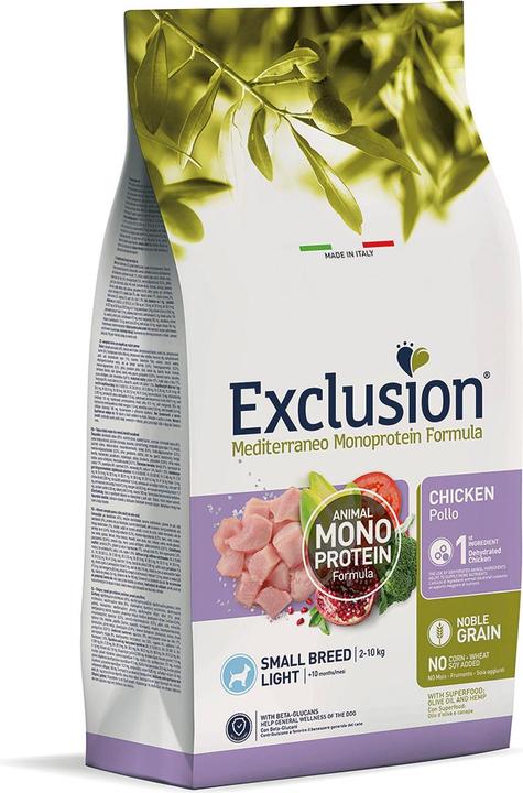 Image du produit Exclusion Light Adult Small Breed au poulet (Adulte, 4 pcs, 2000 g)