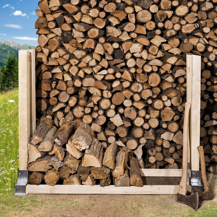 Immagine prodotto tectake Aiuto per impilare il legno 4 pezzi.