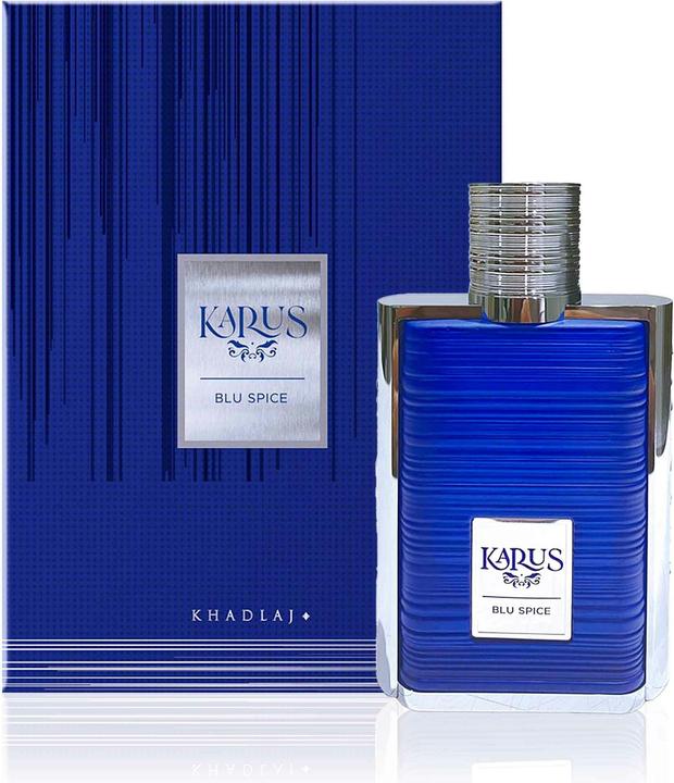 Produktbild Khadlaj Karus Blu Spice Eau de Parfum Spray for Unisex 3.4 Ounce (Eau de Parfum, 100 ml)