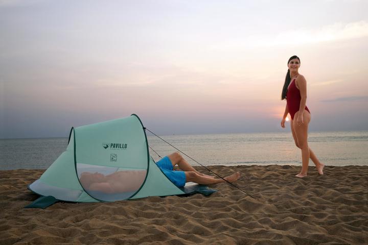 Produktbild Bestway 68107 Strandzelt (Strandzelt + Strandmuschel, 1.12 kg, 2 Personen)