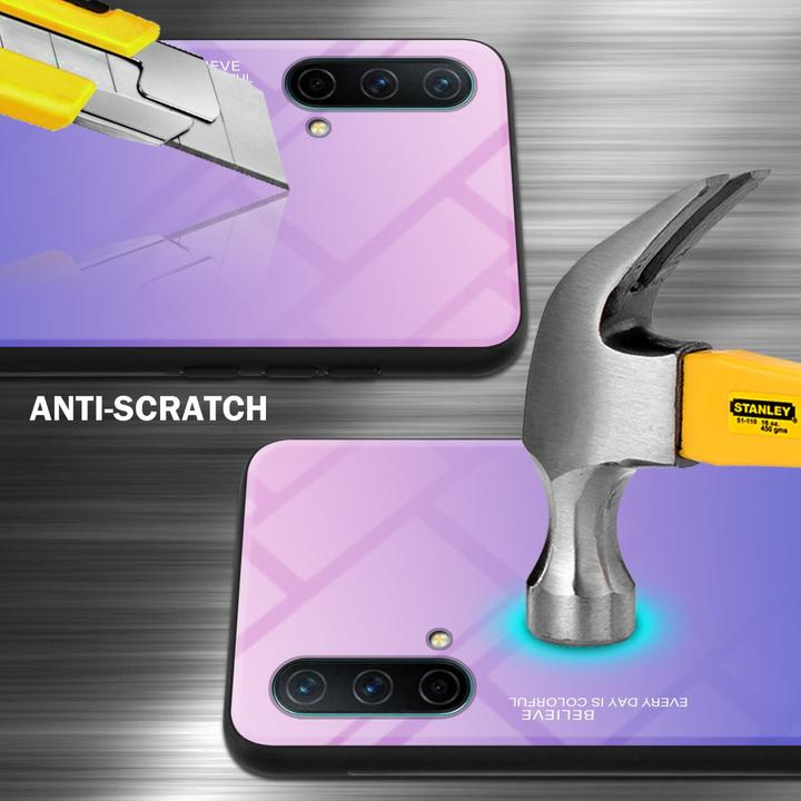 Actual product image Cadorabo TPU 2 colors glass envelope (OnePlus North CE 5G)