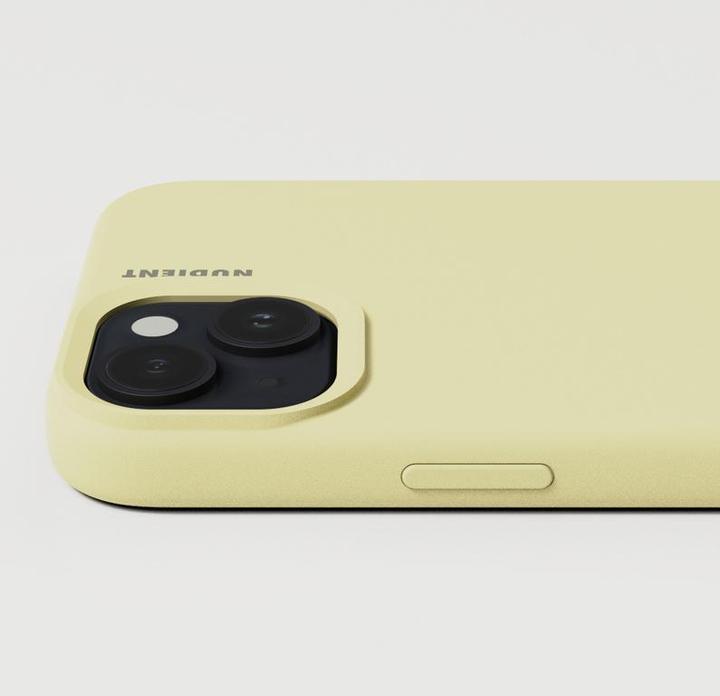 Actual product image Nudient Back Cover Base Case iPhone 15 Plus Pale Yellow (Apple iPhone 15 Plus)