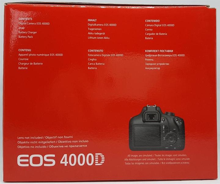 Image du produit Canon Eos 4000d - (Eu) (18.70 Mpx, APS-C / DX)