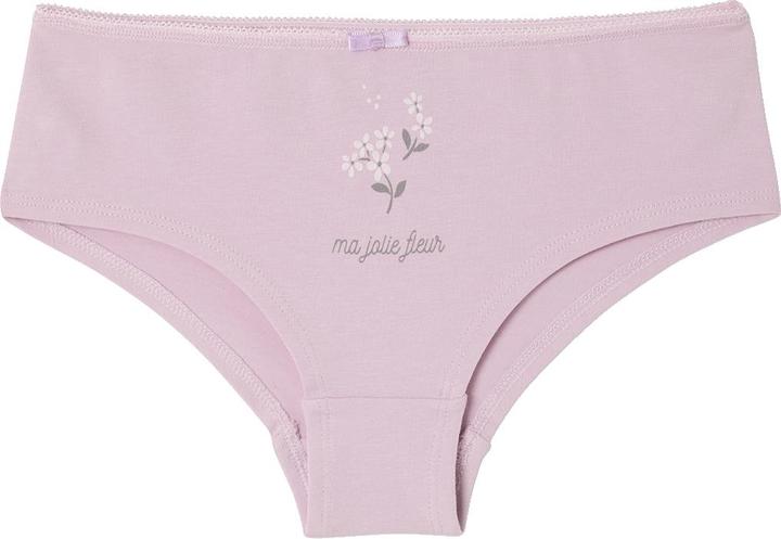 Produktbild Vertbaudet Bio-Kollektion: 5er-Pack Mädchen Shortys mit Blumen (140, 5er Pack)