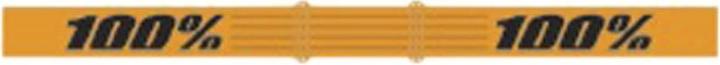 Immagine prodotto 100% Occhiali STRATA 2 Arancione Neon - Lente Oro Specchio (Arancia, Oro)