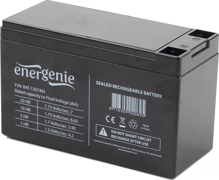 Gembird BAT-12V7AH - Batterie UPS - 1 x 7 Ah (12 V, 7 Ah)