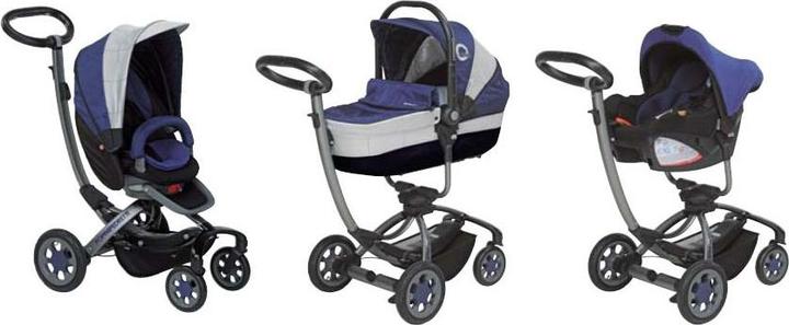 Actual product image Foppapedretti Myo Tronic Electric Stroller Travel Set - Blue