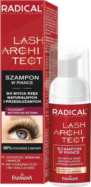Farmona Radical Lash Architect Shampoo In Foam For Washing Natural And Extended Eyelashes 50Ml (Körperlotion, 50 ml)