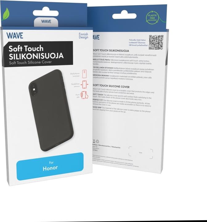 Image du produit Wave Etui en silicone Soft Touch, Honor 200 Smart, noir (Honor 200 Pro)