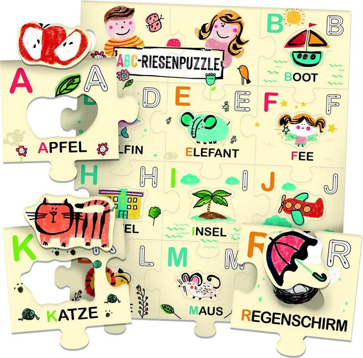 Produktbild Headup Games eco play - ABC Riesenpuzzle (Italienisch)