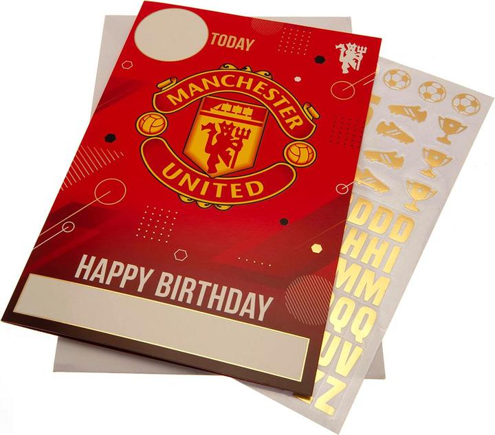 Actual product image Manchester United FC Birthday Card With Stickers (1 pcs.)