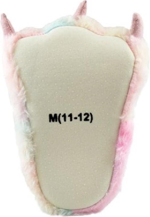 Image du produit Slumberzzz Chaussons à griffes super doux pour enfants/enfants en forme de licorne et de pastel (27, 28)